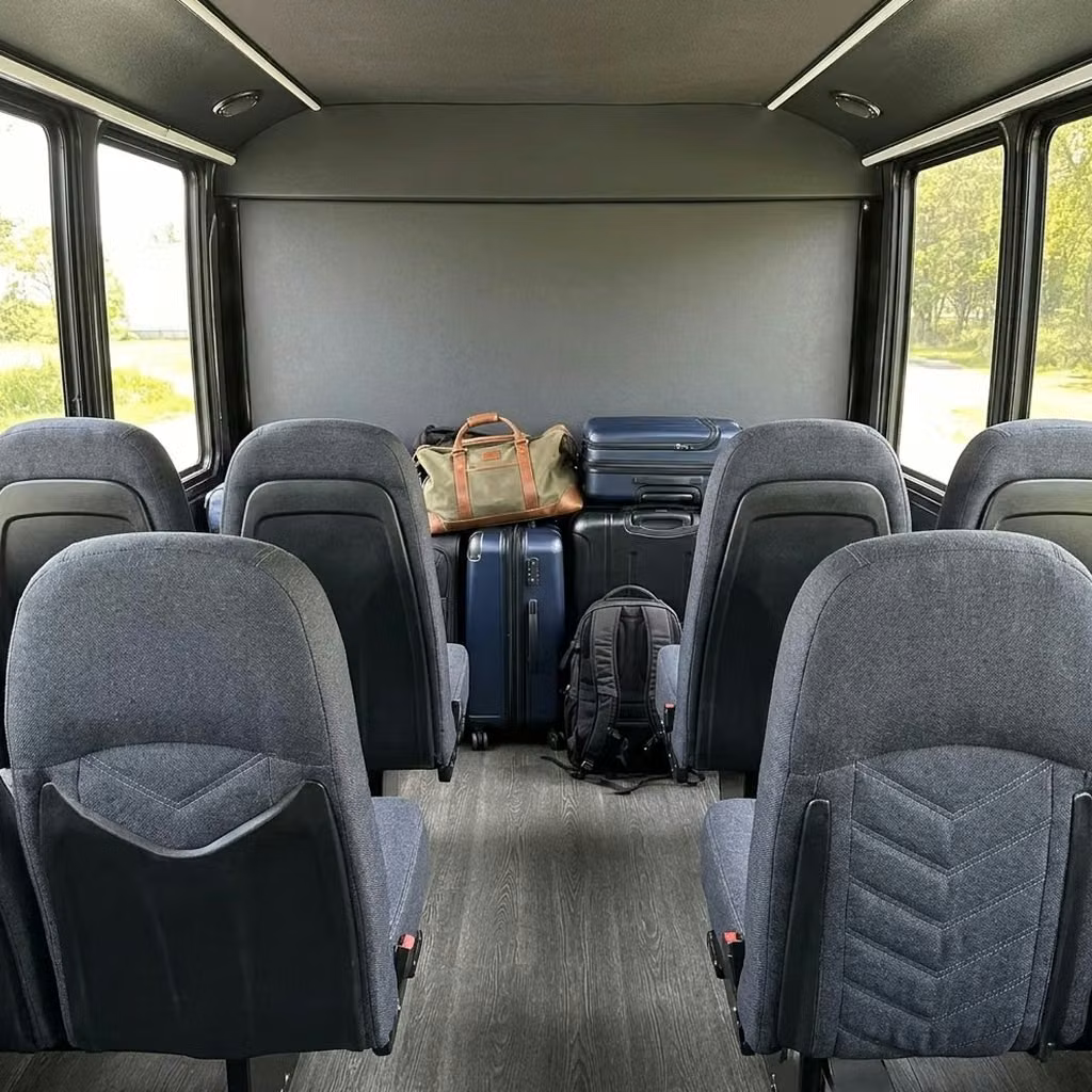 chamblee 25 passenger minibus luggage area