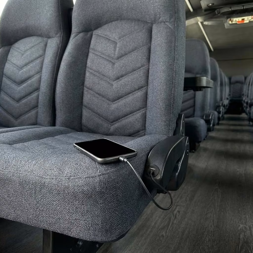 chamblee 25 passenger minibus usb charging