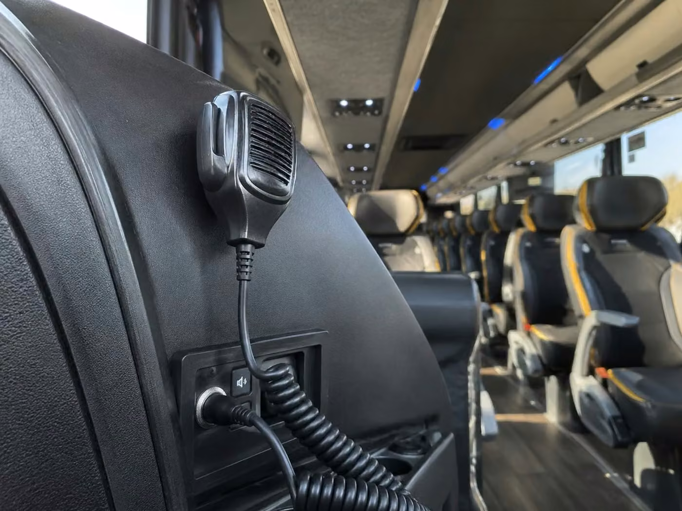 chamblee 56 passenger charter bus pa system