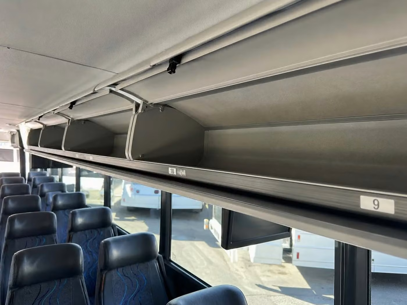 chamblee charter bus overhead storage
