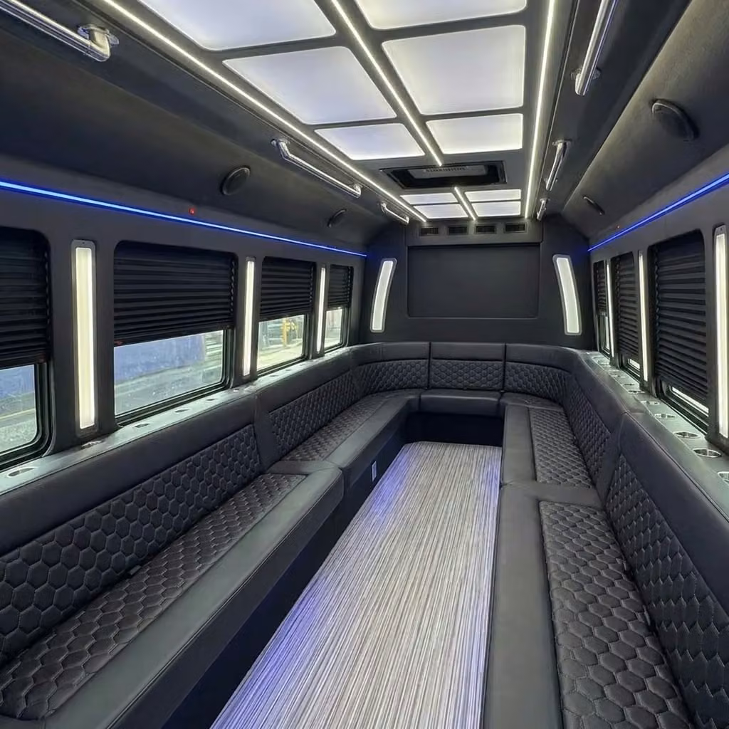 chamblee party bus wraparound seating