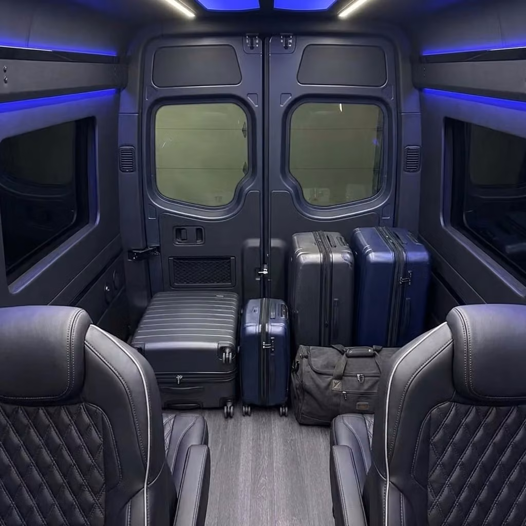 chamblee sprinter van rental with driver luggage area