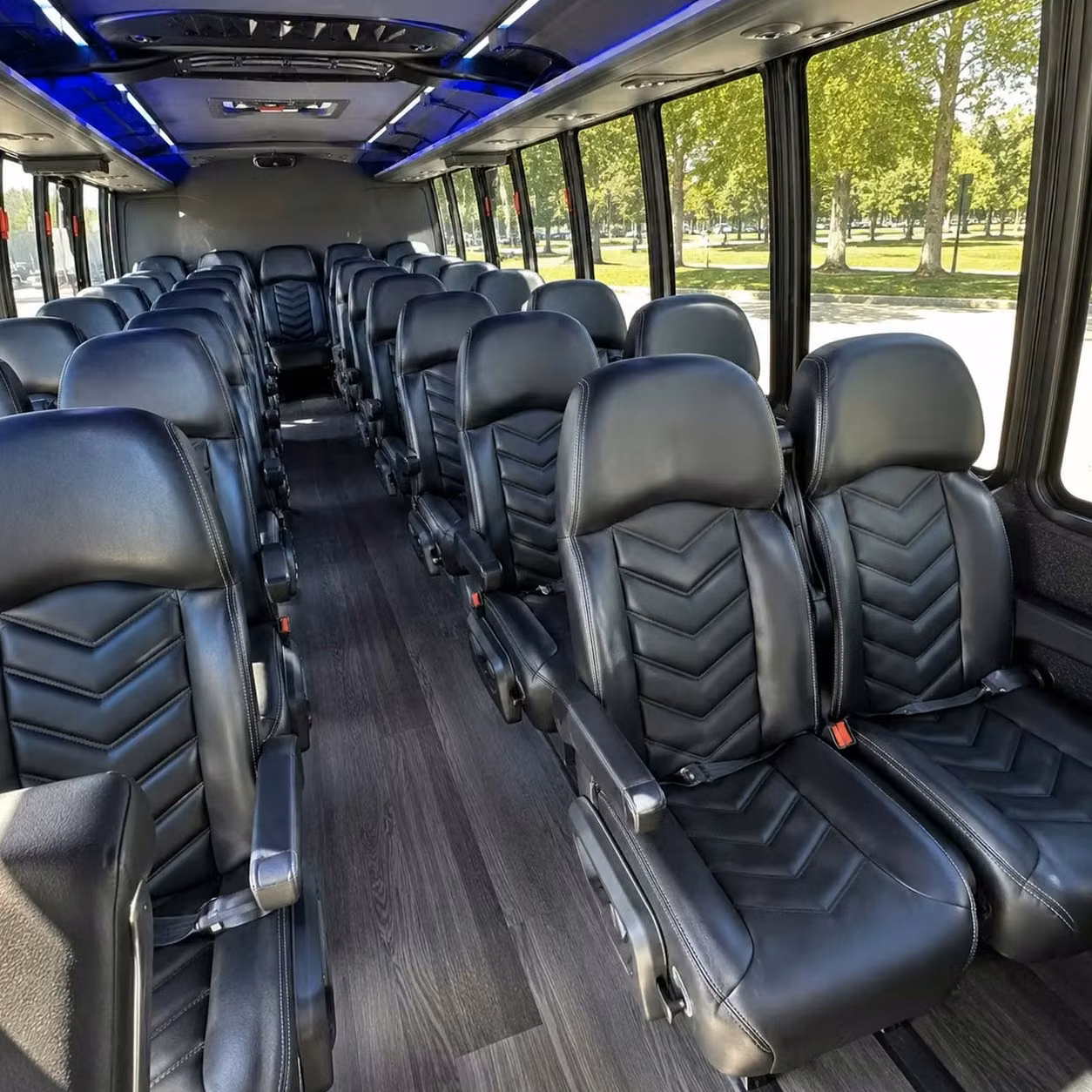 28 passenger minibus inside